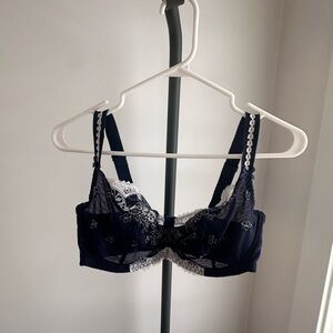 Kris Navy Blue Lace Bra